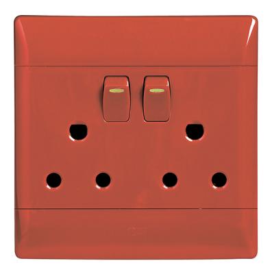 4X4 DOUBLE DEDICATED SOCKET RED PS676