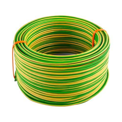 PRECUT GREEN / YELLOW GENERAL PURPOSE HOUSE CABLE - 4mm