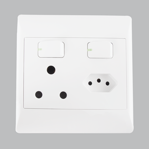 BRIGHTSTAR 4X4 SOCKET & EURO SOCKET WHITE EPL322