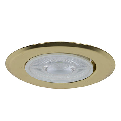 RADIANT AJ10-BR D/LIGHT 230V 50W PAR16 STEEL BRASS C/O 65MM