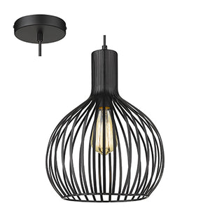 RADIANT RP345 PENDANT E27 BLACK