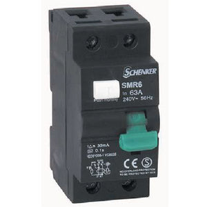 SCHENKER EARTH LEAKAGE SMR6-263 63A 1 POLE+N 3KA