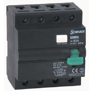 SCHENKER EARTH LEAKAGE SMR6-463 63A 3 POLE+N 3KA